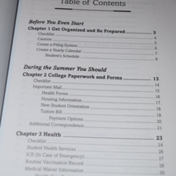 College Planning Book:  "Parent's Operational Manual - Picture 4 of 12